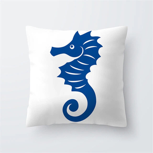 Sea Creatures Pillowcase Sofa Cushion Case Bed Pillow Home Dec Car Cushion Cover
