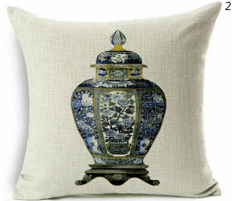 Decor Cushion Throw Cover Case Sofa Dog Cartoon Home Peacock