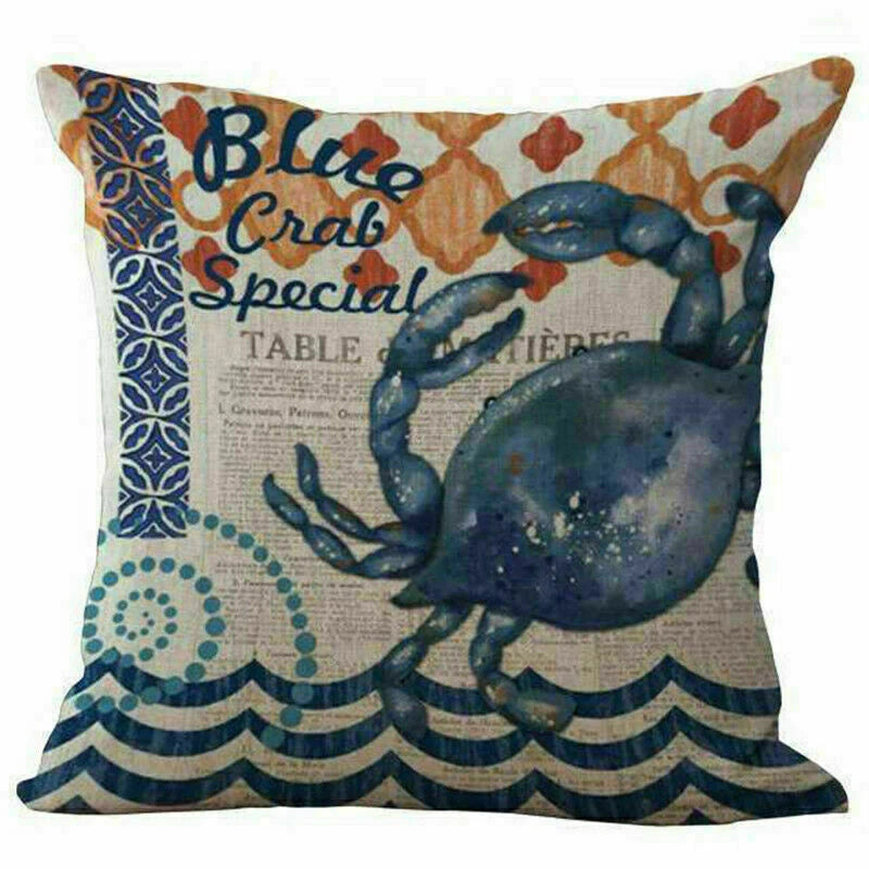 Covers Cushion pillowcases Sofa Animal Ocean Cotton Sea Beach pillow Style