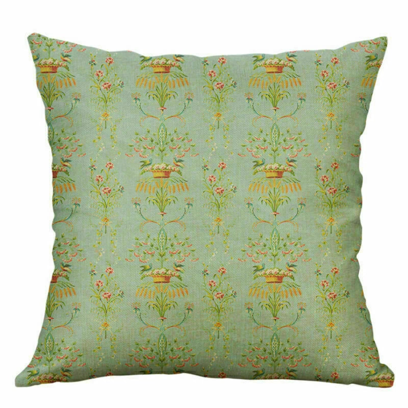 Decor case sofa pillow cover Floral cushion waist Home 18'' Retro