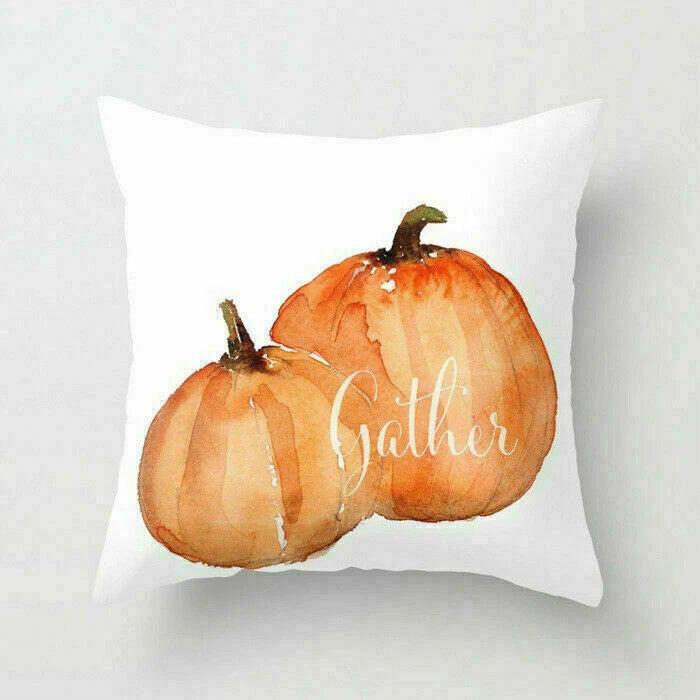 18inch Halloween Pumpkin Pillow Case Waist Throw Home Cover Sofa Cushion Decor