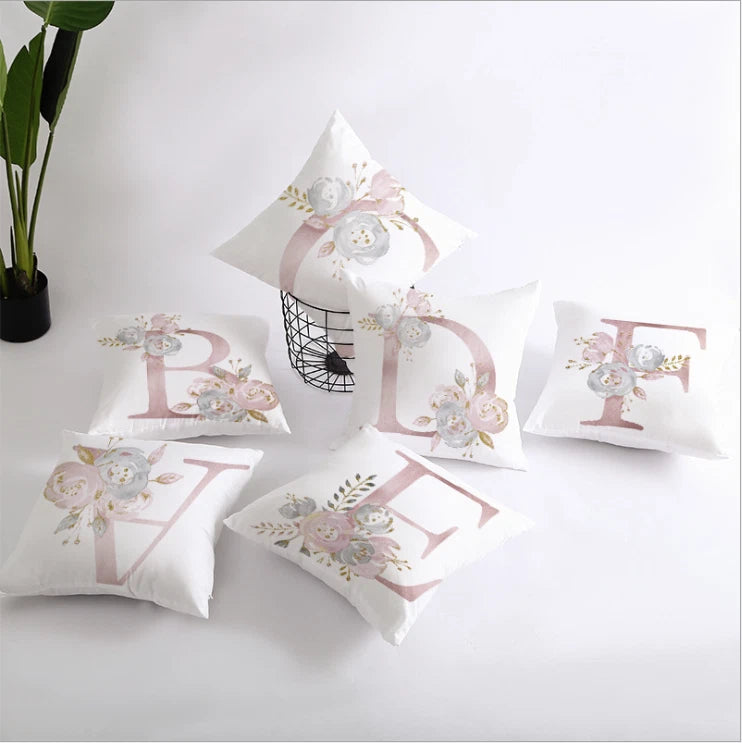 New UK LETTER POLYESTER CUSHION COVER PILLOW CASE WAIST THROW HOME SOFA DECOR