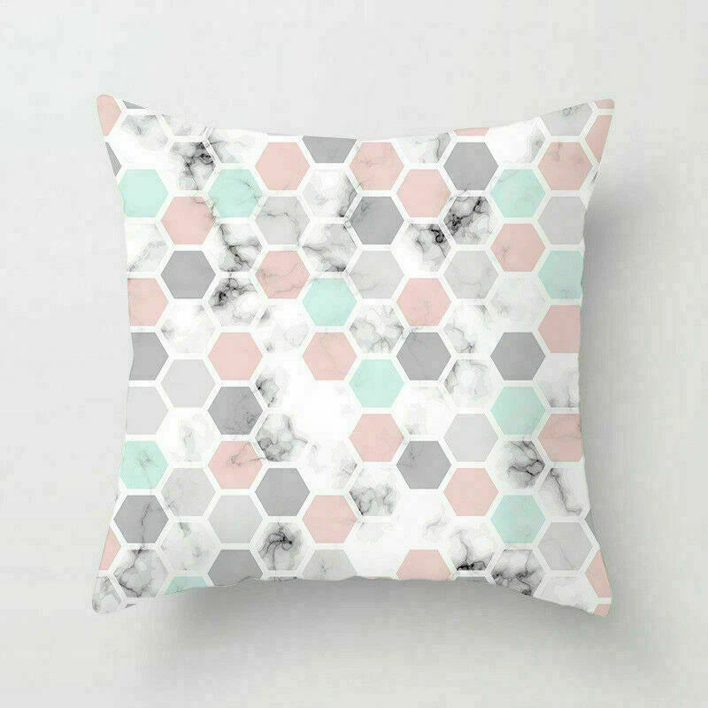 18inch Geometric Polyester Throw Pillow Cases Sofa Home Cover Cushion Decoration