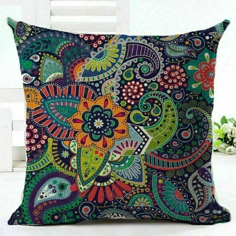 Cover 18" Case / Vintage Cushion pillow Boho Sofa Pattern