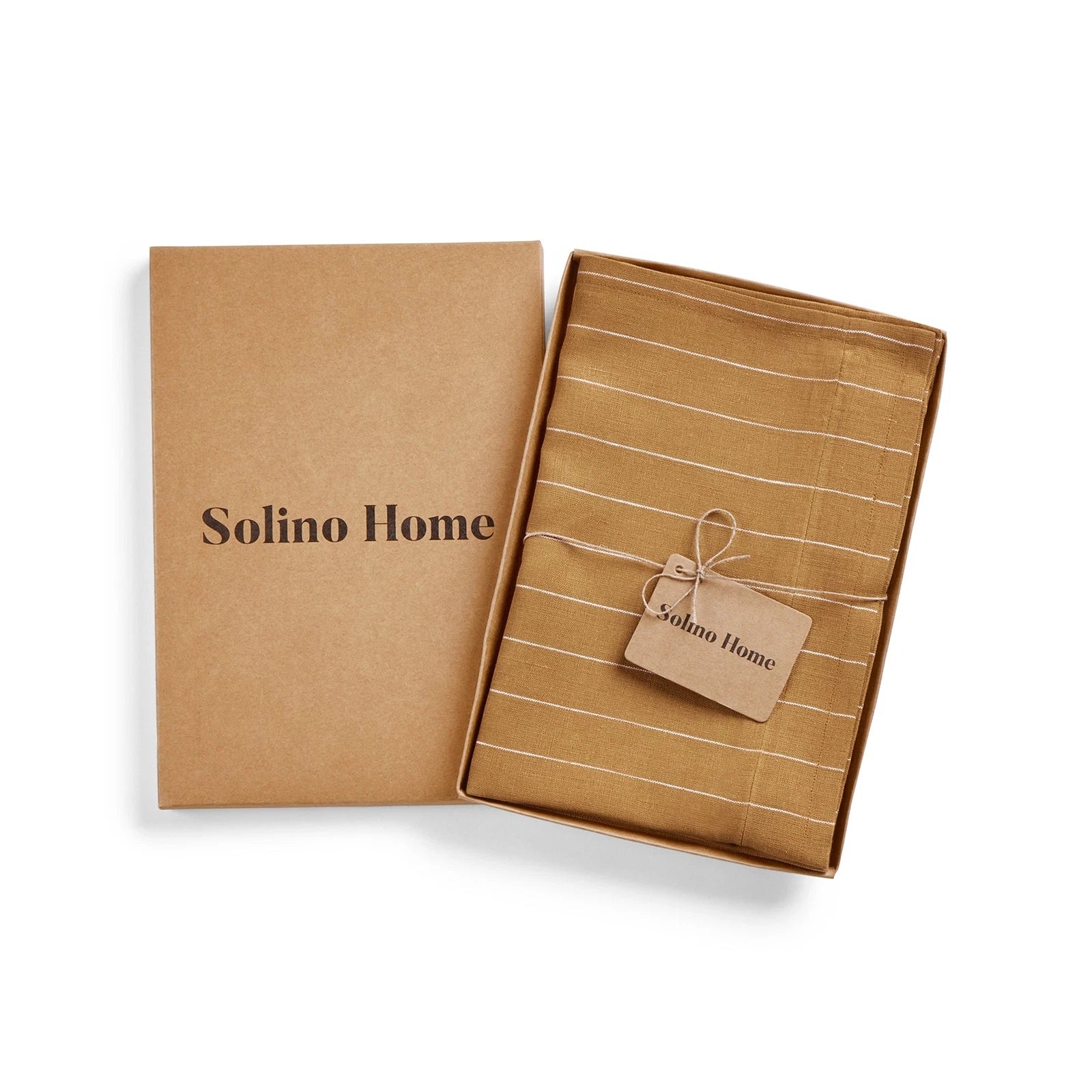 Solino Home Square Linen Pillow Cover for Cushion Couch, Sofa Bed, Santa Barbara