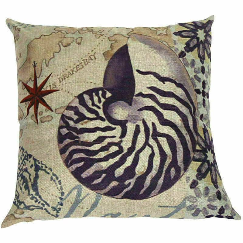 Covers Cushion pillowcases Sofa Animal Ocean Cotton Sea Beach pillow Style