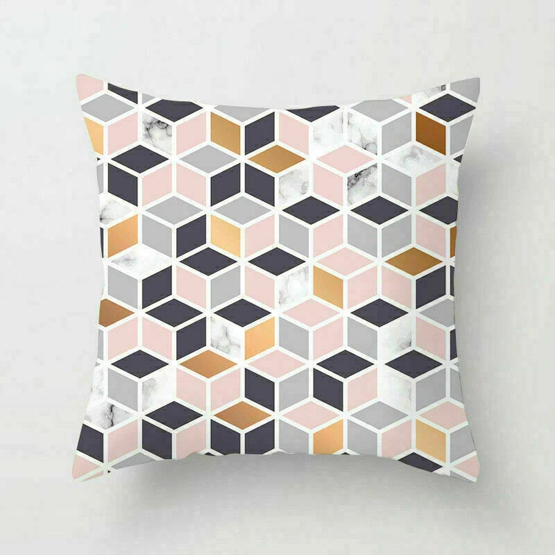 18inch Geometric Polyester Throw Pillow Cases Sofa Home Cover Cushion Decoration