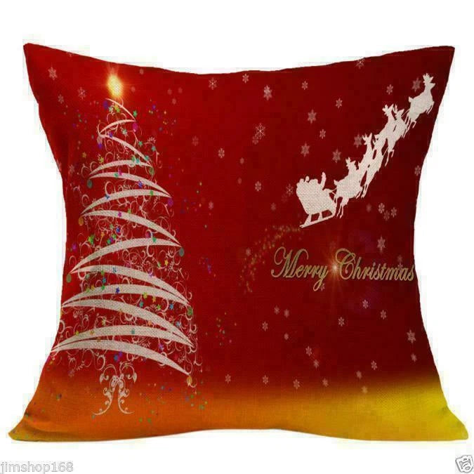 Cover Home NEW Decor Waist Pillow Case Cushion Sofa Christmas