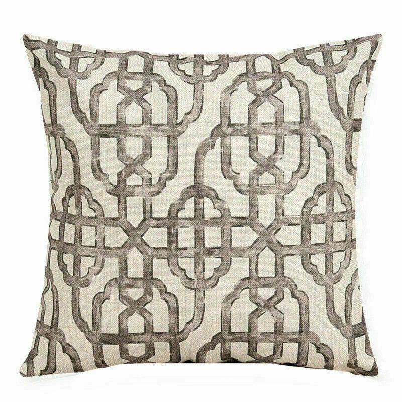 Home Idyllic Case Cushion Waist Pillow Cover Flower Decoration Sofa