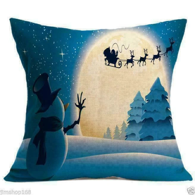 Cover Home NEW Decor Waist Pillow Case Cushion Sofa Christmas