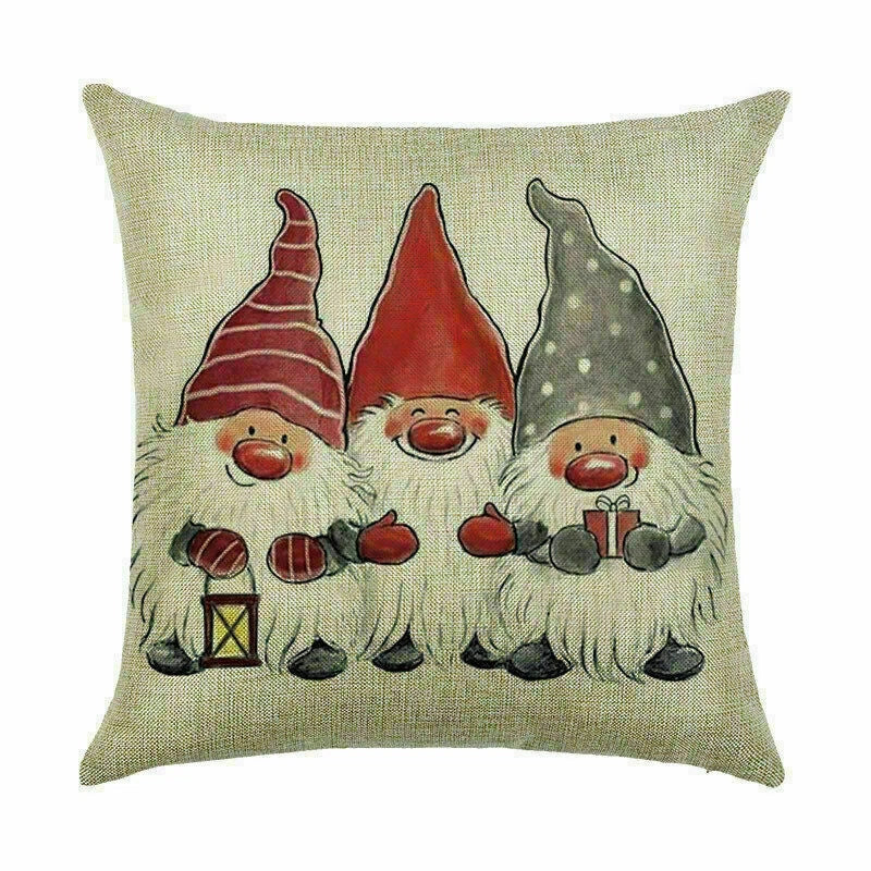 Pillow Christmas Case Sofa Car Throw Home Cover Cushion Decor Santa