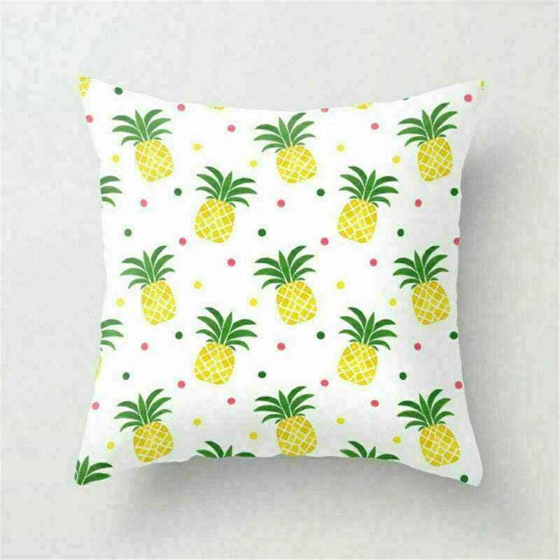 Yellow Pillow Case Sofa Car Cover Cushion Decor Waist Throw Home