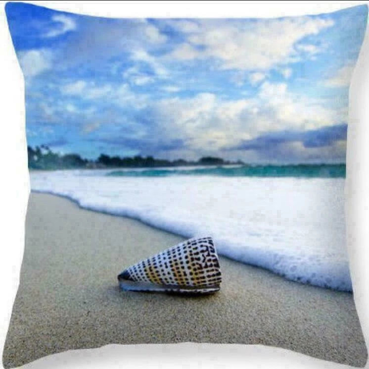 Decor Cushion Seaside Sofa Cover Cover Scenery Beautiful Pillow Pillow Home Case