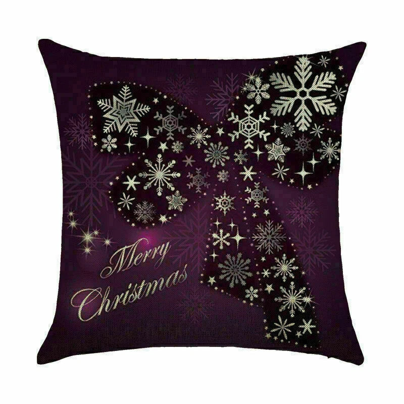 Pillow Christmas Case Sofa Car Throw Home Cover Cushion Decor Santa