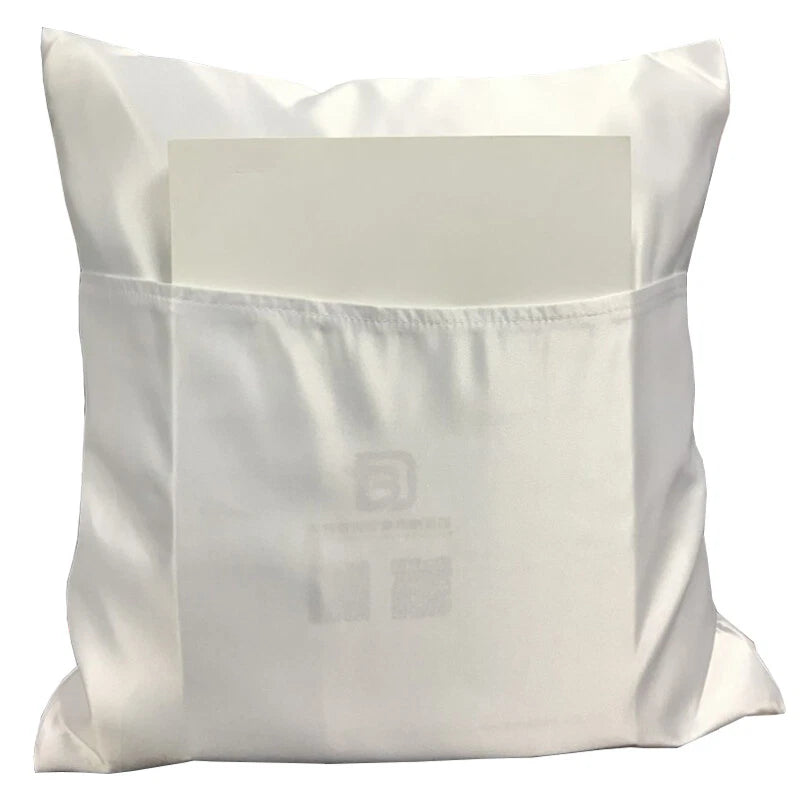 1PC 16" Cushion Cover Sublimation Pocket Blank Pillow Case Cover Home Sofa Decor