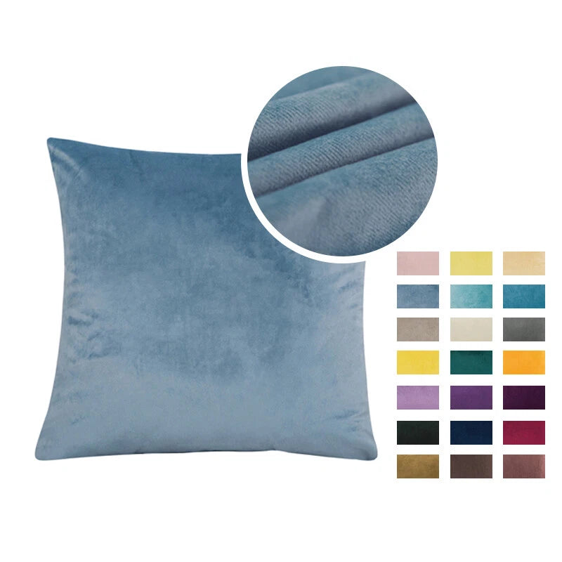 40*40cm Pillowcase Velvet Pillow Cover Soft Square Cushion Case Sofa Sleeper Hot