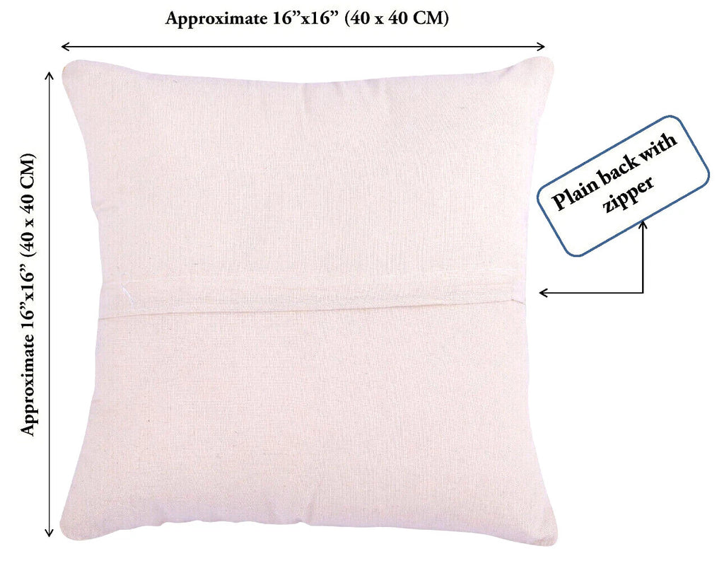 Indian Suzani Evil Eye Hamsa Embroidery Cushion Covers Bed Sofa Pillow Case 40CM