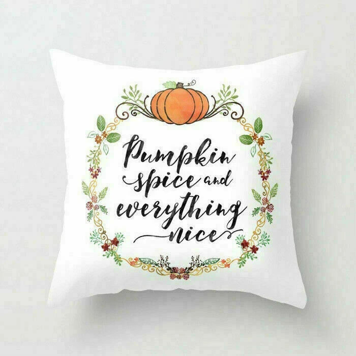 18inch Halloween Pumpkin Pillow Case Waist Throw Home Cover Sofa Cushion Decor