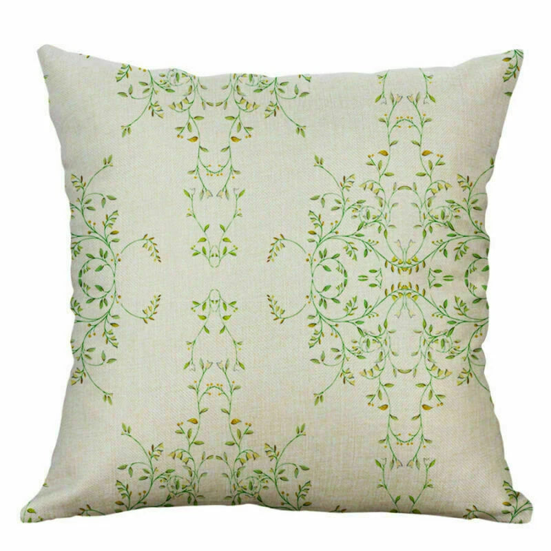 Decor case sofa pillow cover Floral cushion waist Home 18'' Retro
