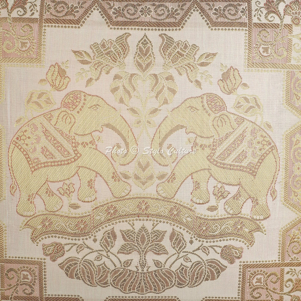 Brocade Jacquard Cushion Cover Elephant Pillow Case Hippie Gypsy Home Decor