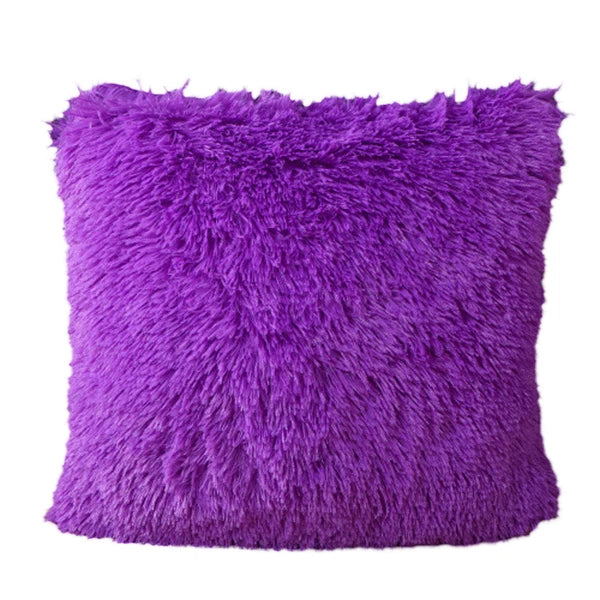 Soft Velvet Solid Cushion Cover Home Office Bed Sofa Car Throw Pillow Case 17’’