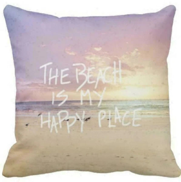 Decor Cushion Seaside Sofa Cover Cover Scenery Beautiful Pillow Pillow Home Case