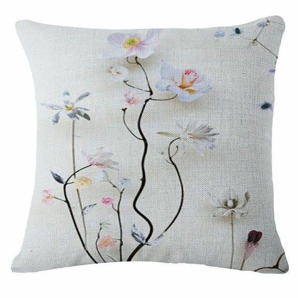 Flower Fresh Pillow Case Sofa Waist Throw Cushion Cover Home Decor