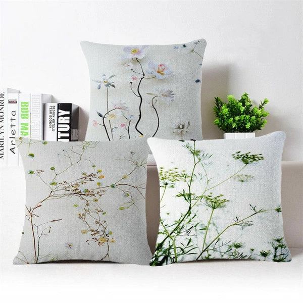 Flower Fresh Pillow Case Sofa Waist Throw Cushion Cover Home Decor
