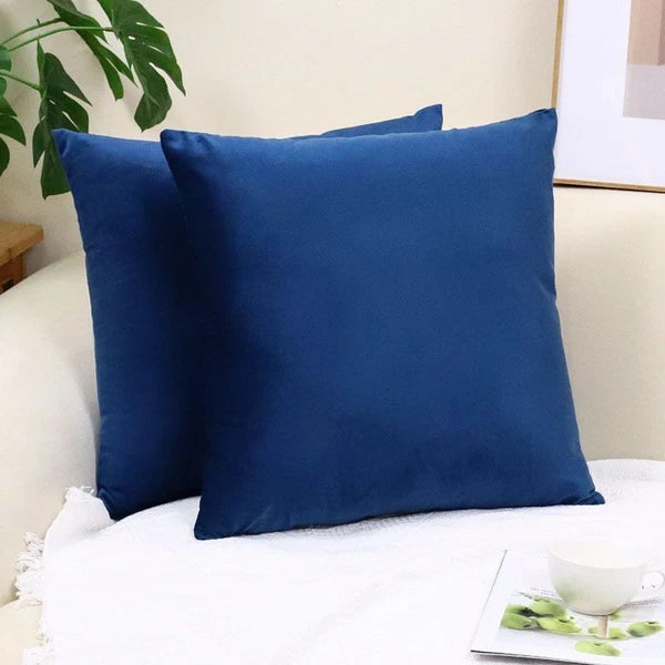Short Velvet Cushion Covers – 4-Pack Soft Decorative Pillow Covers for Sofa