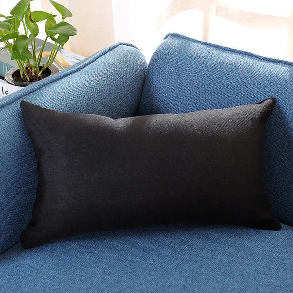 Rectangle Cushion Cover Silk Throw Pillow Case Sofa Car Bed Pillowcase  House