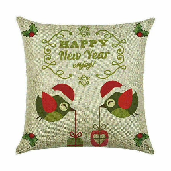 Pillow Christmas Case Sofa Car Throw Home Cover Cushion Decor Santa