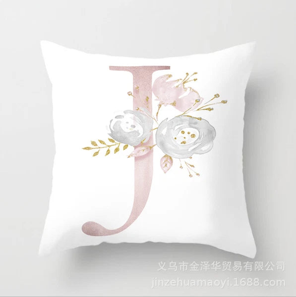 New UK LETTER POLYESTER CUSHION COVER PILLOW CASE WAIST THROW HOME SOFA DECOR