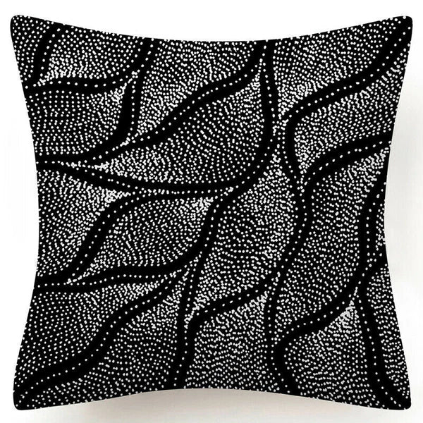 ⭐⭐18x18" Black White Throw PILLOW COVER 2-Sided Decorative Sofa Bed Cushion Case