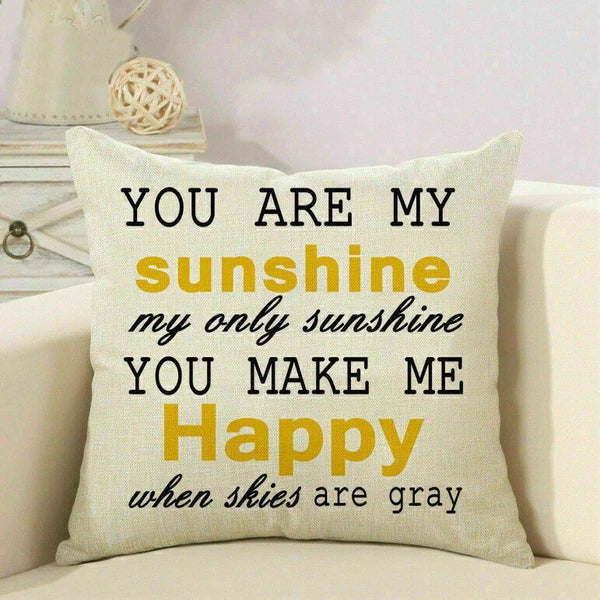 Cushion Pillow Throw Square Waist Home Case Sofa Cover Decorative