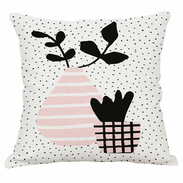 Home Decor Cactus Potted   Pillow Case Sofa Office Cushion Cover New