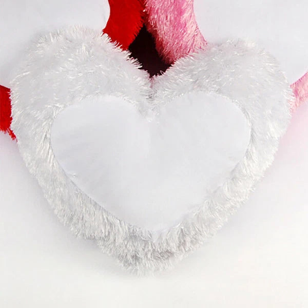 10Pcs Sublimation Blank Pillow Cases Plush Cushion Cover Home Sofa Decor Heart