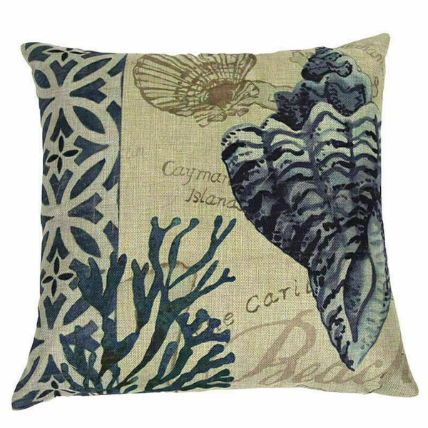 Covers Cushion pillowcases Sofa Animal Ocean Cotton Sea Beach pillow Style