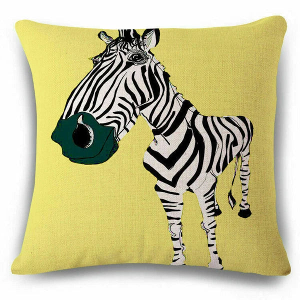 18inch Animal Pattern Pillow Case Sofa Waist Cushion Cover Home Decor