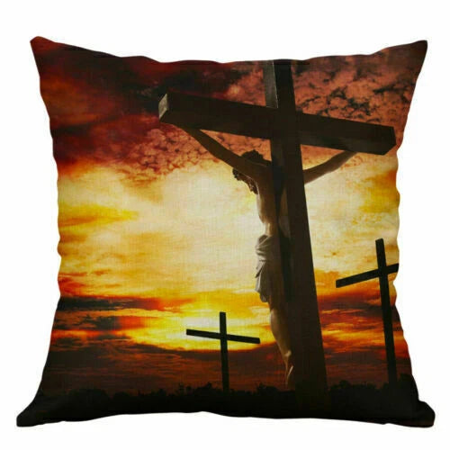 New Sofa Decor Throw Home Car Cover Cross 18" Case Pillow Cushion