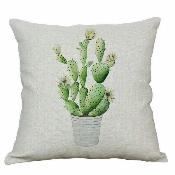 Home Pillow Decoration Sofa Case Waist Cushion Pattern Cover Leaf