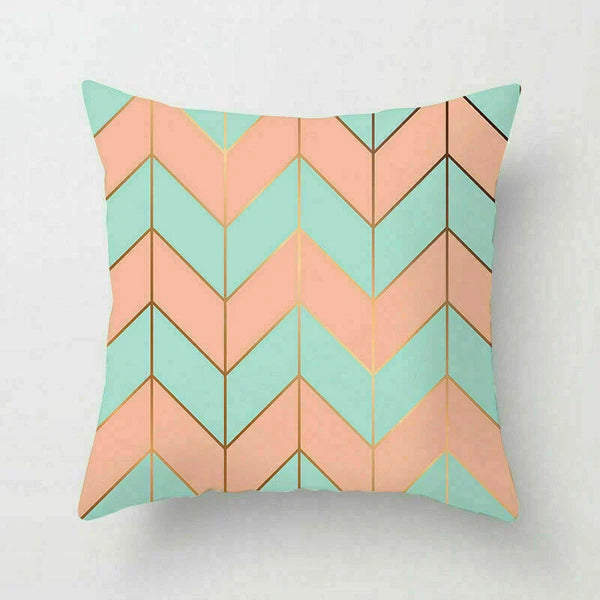 18inch Geometric Polyester Throw Pillow Cases Sofa Home Cover Cushion Decoration