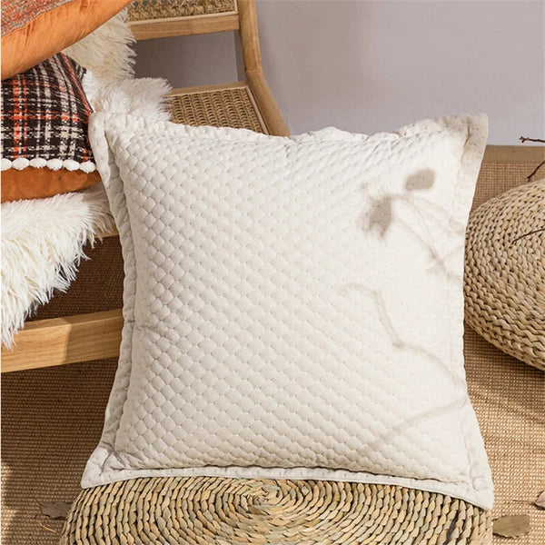 18 x 18 in Vintage Throw Pillow Covers Sofa Bed Cushion Covers Case Home Decor
