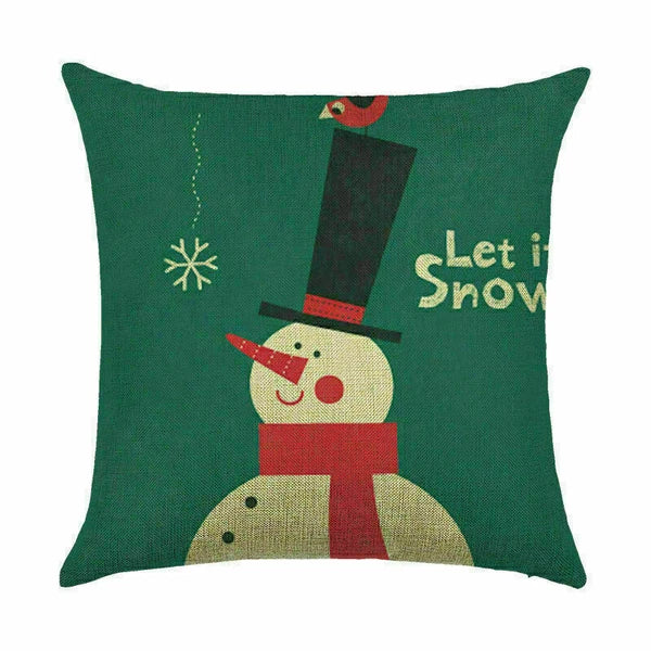 Pillow Christmas Case Sofa Car Throw Home Cover Cushion Decor Santa