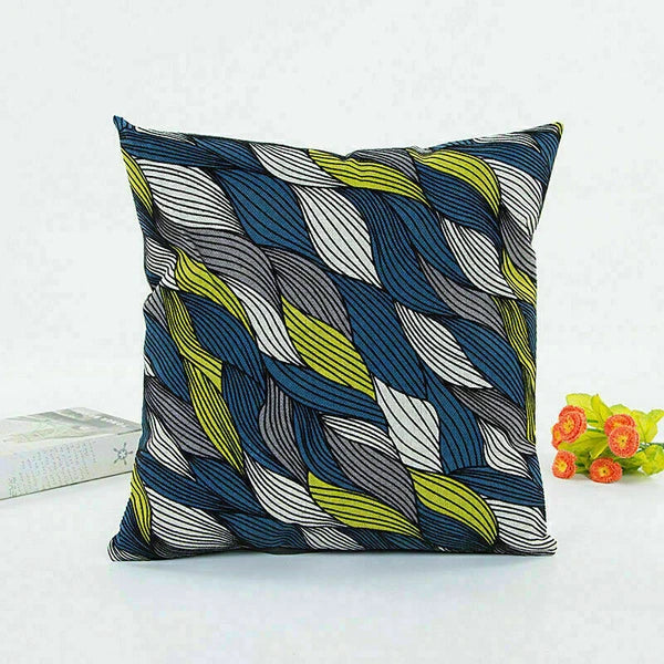Decor Cushion Waist Cover Sofa Geometric Case Patterns Home Pillow