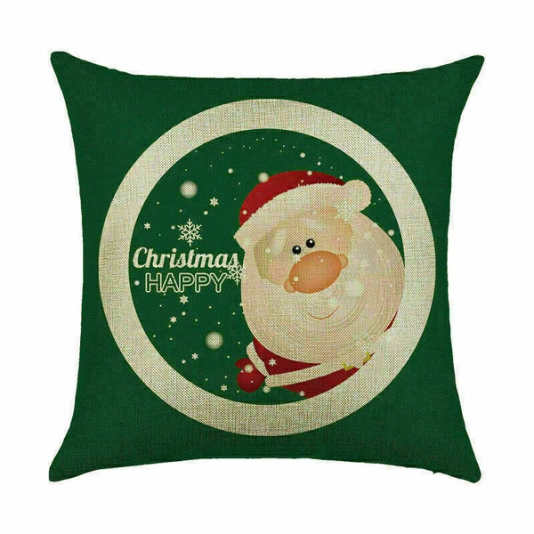 Pillow Christmas Case Sofa Car Throw Home Cover Cushion Decor Santa