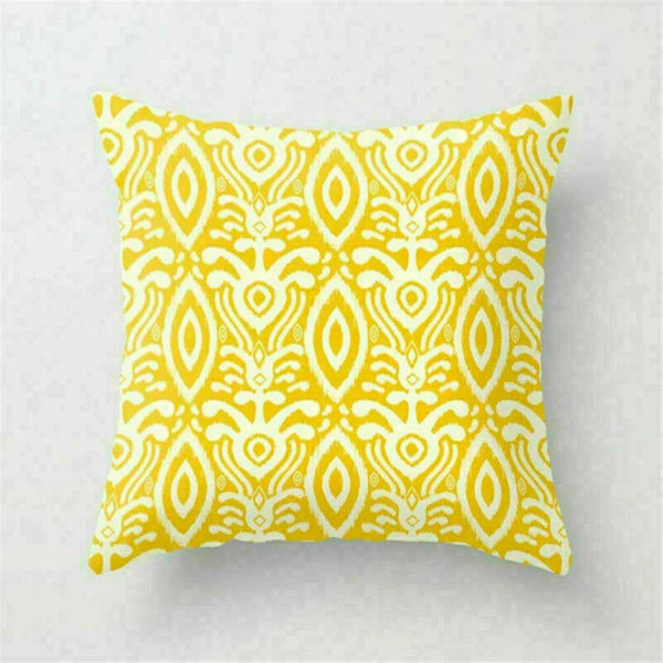 Yellow Pillow Case Sofa Car Cover Cushion Decor Waist Throw Home