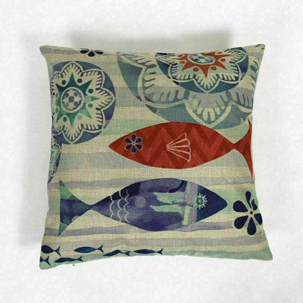 Covers Cushion pillowcases Sofa Animal Ocean Cotton Sea Beach pillow Style