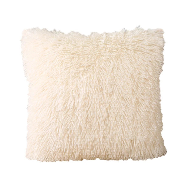 Soft Velvet Solid Cushion Cover Home Office Bed Sofa Car Throw Pillow Case 17’’
