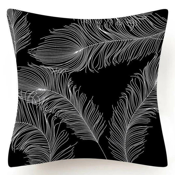 ⭐⭐18x18" Black White Throw PILLOW COVER 2-Sided Decorative Sofa Bed Cushion Case