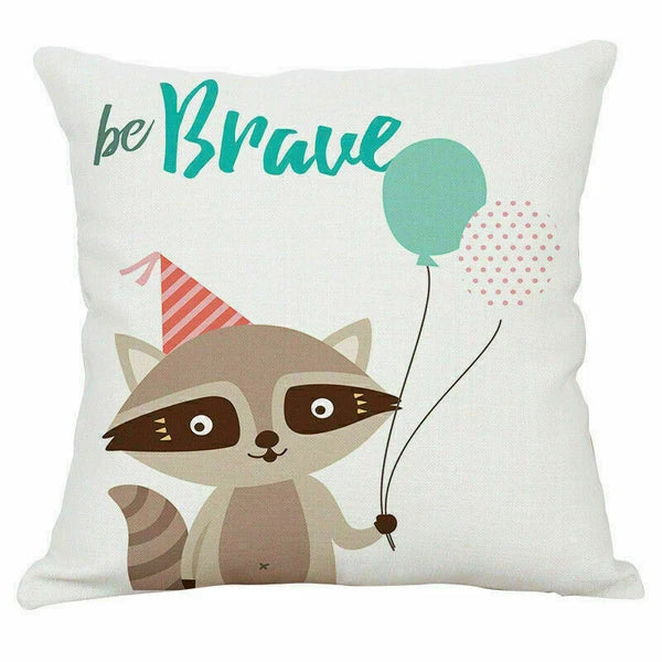 Decor Cushion Car Animal Cover Fox Case Sofa Cartoon Home
